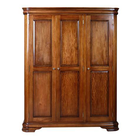 Antoinette French Sleigh Triple Wardrobe Sleigh Bedroom Furniture