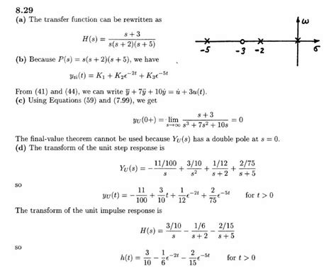 Solved Plot Both Step And Impulse Responses For Part D In Matlab