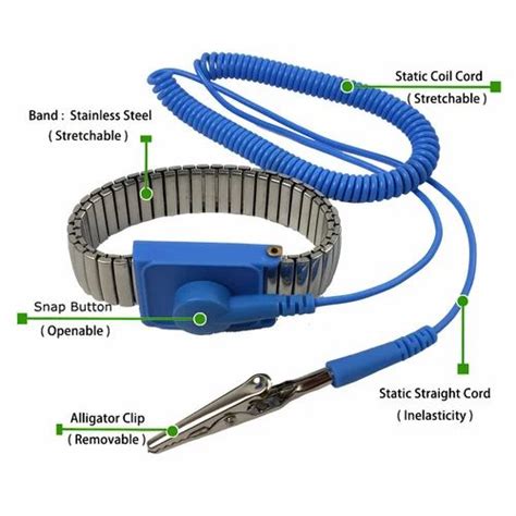 Esd Grounding Cord Wrist Bands Globalss Esd Wrist Strap