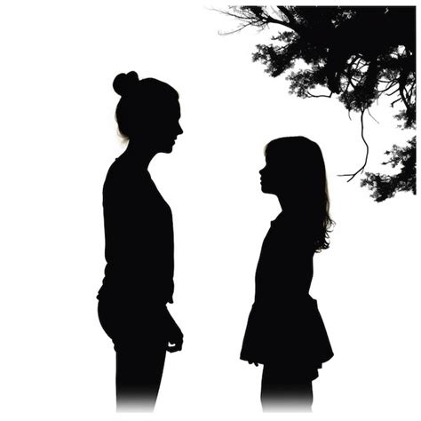 Premium Ai Image Silhouette Of A Man And Woman Standing Next To Each