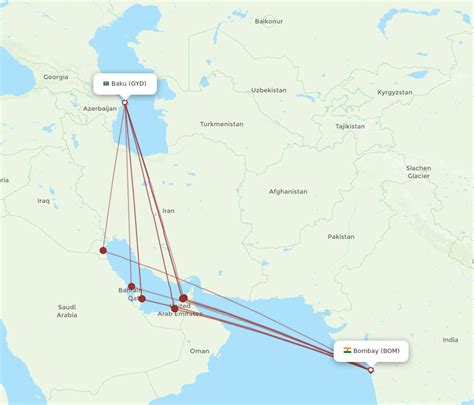 All Flight Routes From Mumbai To Baku Bom To Gyd Flight Routes