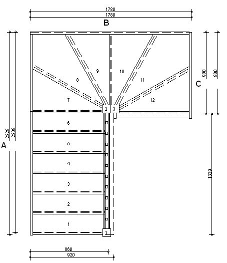 Staircases To Order Online 180 Degree Turn Winder Stairs Winder