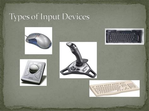 Input And Output Devices Ppt