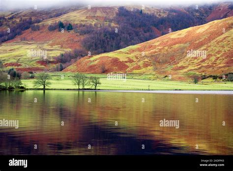 Loch Lochy Reflections On The Surface Of A Loch Photographed In