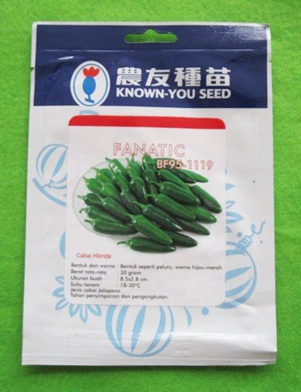 Jual Benih Cabe Cabai Hibrida Jalapeno Fanatic Pack Seeds Di Lapak