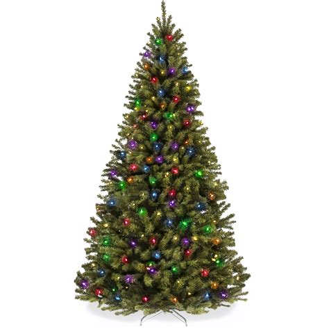 Best Choice Products 12ft Pre Lit Spruce Hinged Artificial Christmas Tree W 1350 Multicolored