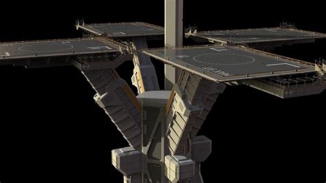 Sci Fi Landing Platform 3 CGTrader