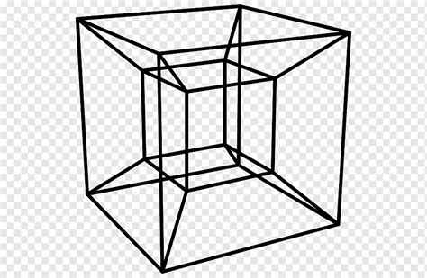 Cube Illustration Tesseract Four Dimensional Space Hypercube