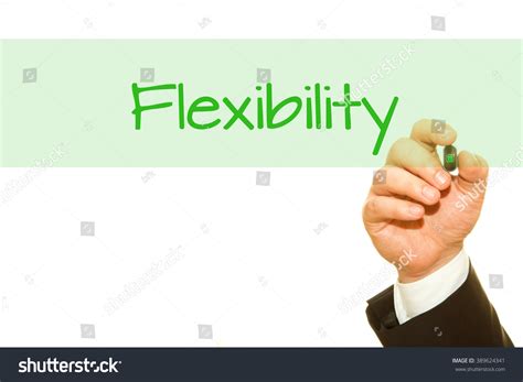 Businessman Hand Writing Flexibility Word Marker Stock Photo 389624341