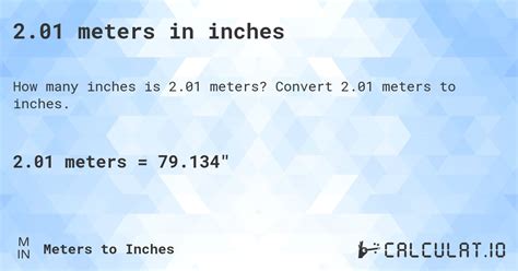 201 Meters In Inches Convert