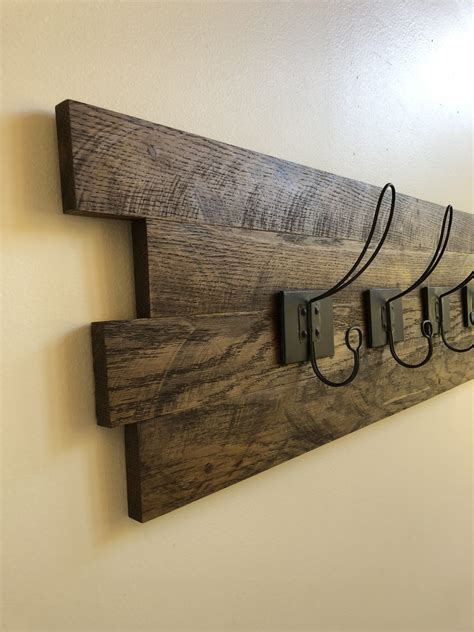 DIY Rustic Farmhouse Style Coat Rack The Handcrafted Haven