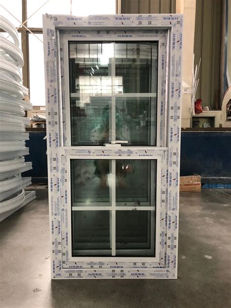 High Quality American Style PVC Double Hung Window Vertical Sliding