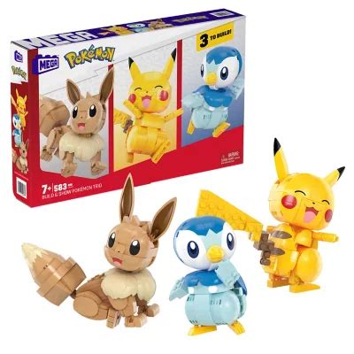 Pokémon Mega Construx Build Show Trio 583 pc Sam s Club