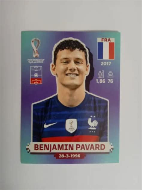 Figurina Panini Fifa World Cup Qatar France Pavard Fra Con