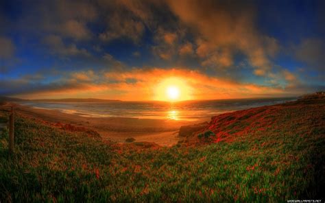 Sfondi Luce Del Sole Paesaggio Tramonto Mare Collina Natura