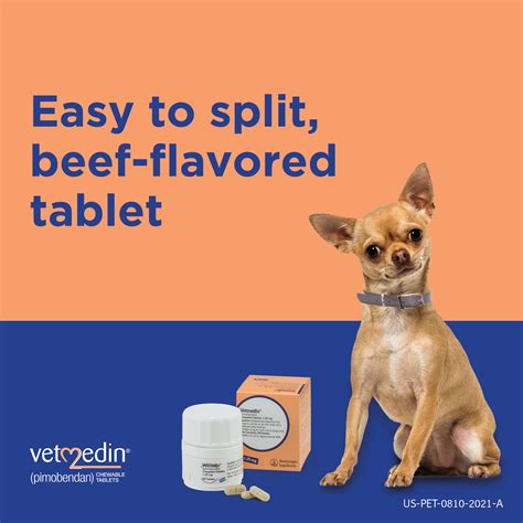 Vetmedin Pimobendan Chewable Tablets For Dogs 125 Mg