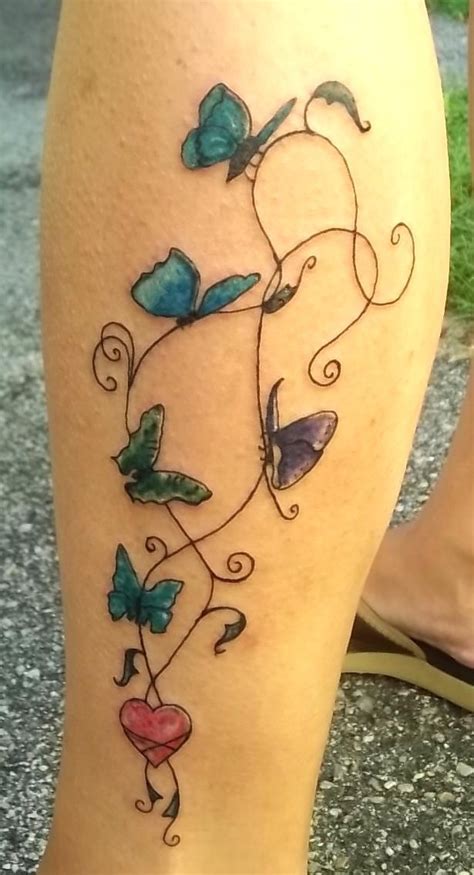 Butterfly Vine Vine Tattoos Butterfly Tattoo On Shoulder Leg Tattoos