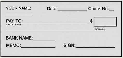 Free Editable Cheque Template Of Blank Check Clipart ...