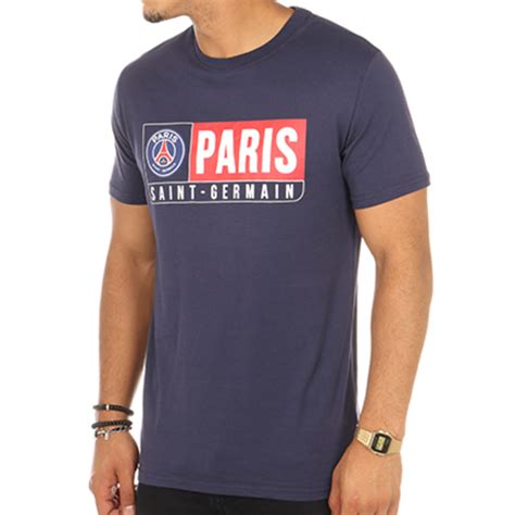 PSG Tee Shirt Paris Saint Germain Bleu Marine LaBoutiqueOfficielle