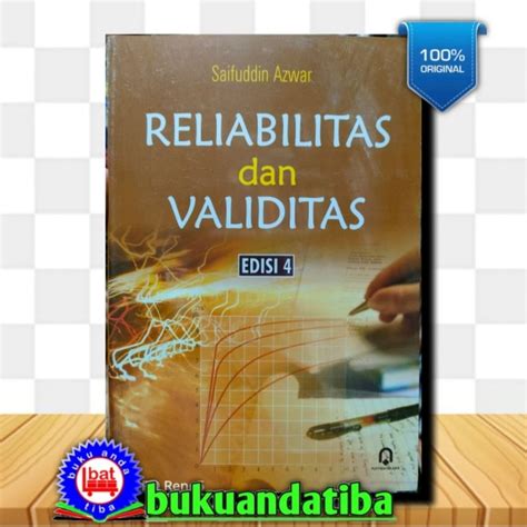 Jual Buku Reliabilitas Dan Validitas Saifuddin Azwar Shopee Indonesia