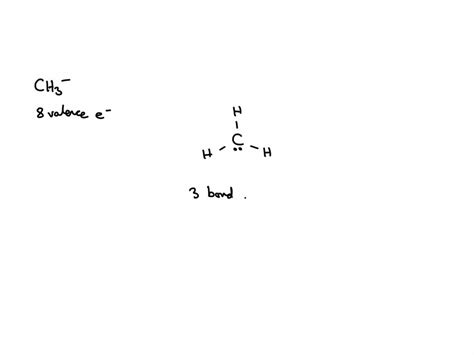 SOLVED: What is the the shape (molecular geometry) of CH3-?