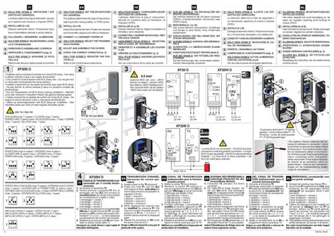 Faac Xp D Anleitung Pdf Herunterladen Manualslib