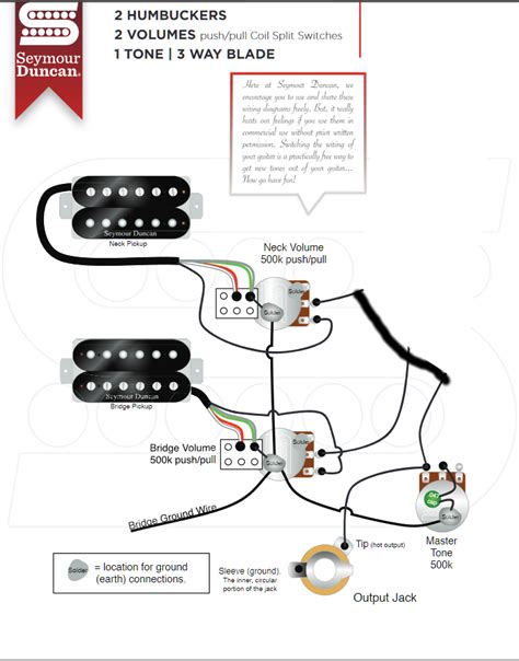 Single Humbucker 3 Way Switch Push Pull