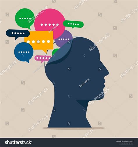 Human Head Speech Bubbles Discussion Conversation Stock Vector Royalty Free 2241123037