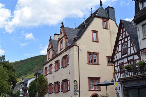 Bruttig Fankel Germany 08 23 2022 Mosel Promenade Buildings