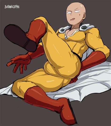 Rule 34 1boy Ass Bald Burankoprn Male Male Only Muscles One Punch Man Presenting Hindquarters