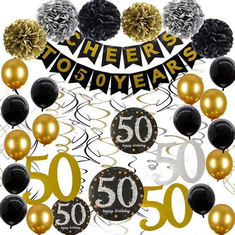 Buy 50th Birthday Decorations For Women Men 50th Birthday Decorations