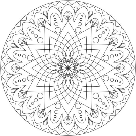 Mandala Coloring Pages For Kids To Download And Print For Free