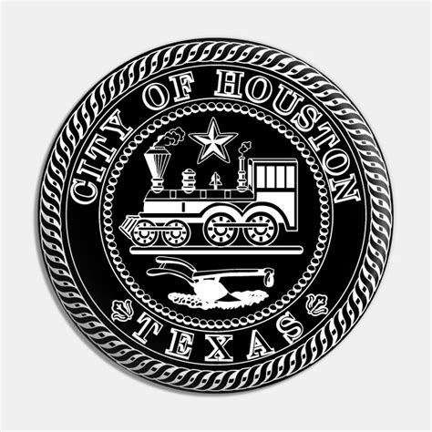 Houston Seal - Houston - Pin | TeePublic