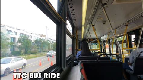 Ttc Route 32 Bus Ride On Eglinton Ave West From Martin Grove Rd To