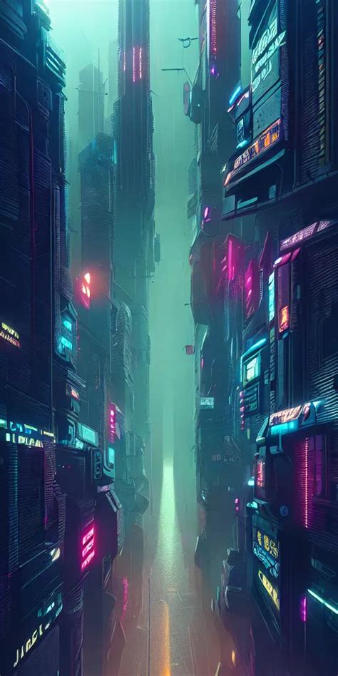 KREA Epic Cyberpunk Cityscape Blade Runner James Guilleard