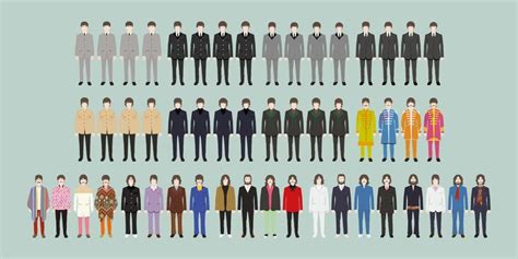 A colourful look at how The Beatles' style evolved from 1963 through to 1970. Which is your ...