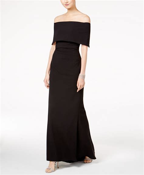 Vince Camuto Ruched Off The Shoulder Gown Macys