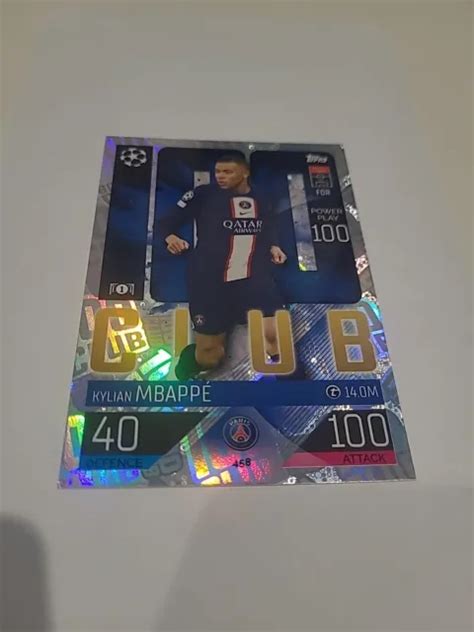 Match Attax Kylian Mbappe Hundred Club No