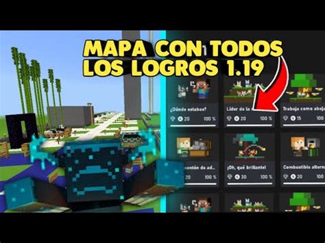 DESCARGA MAPA PARA HACER TODOS LOS LOGROS DE MINECRAFT 1 19 MCPE