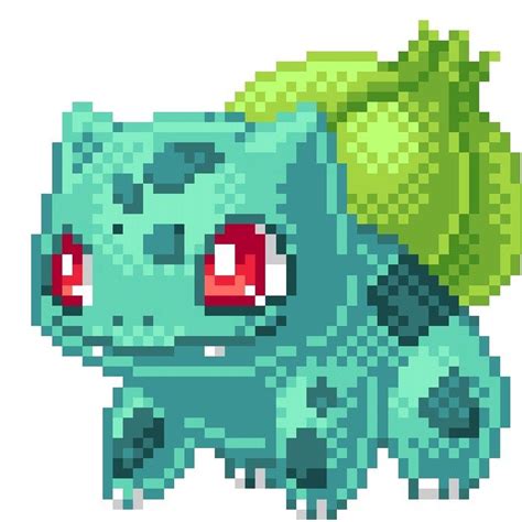 9 Best Ideas For Coloring Pokemon Bulbasaur Pixel Art