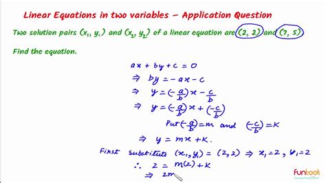 Linear Equation Problems With Solution