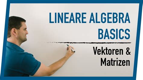 Lineare Algebra Denkanstoß zu Vektoren Matrizen Linearkombinationen