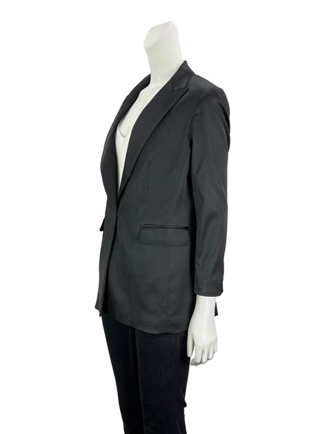 Blazer Elie Tahari Reto Preto Original Etiqueta Única