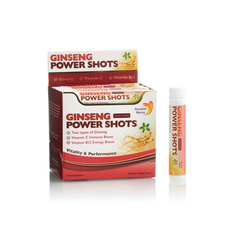 Al Ain Pharmacy Online UAE Swedish Nutra Ginseng Power Shots Ginger