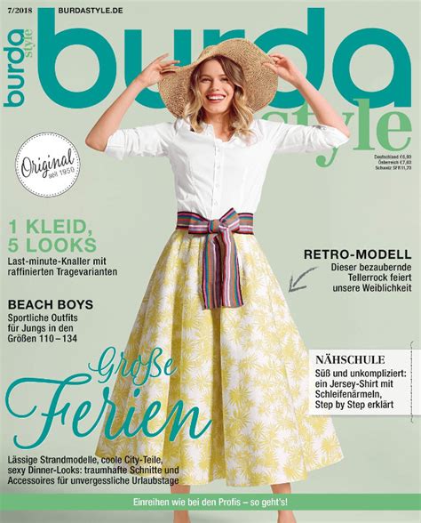 Revista Burda Style Germania Iulie 2018 Blogul Cu Reviste Living In