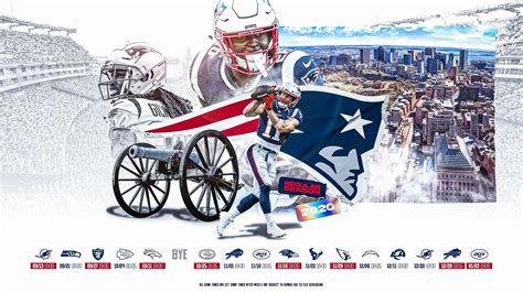 Schedule wallpaper for the New England Patriots Regular Season, 2020 ...