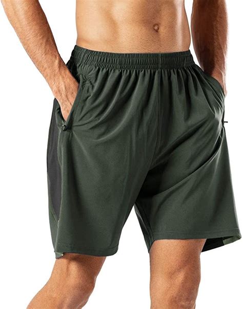 Herren Sport Shorts Schnell Trocknend Kurze Hose Mit