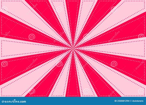 Pink Sunburst Pattern Background Stock Vector Illustration Of Star