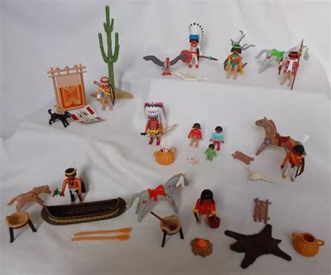 PLAYMOBIL NATIVE AMERICAN Indians Bundle Western Playset EUR 23 29