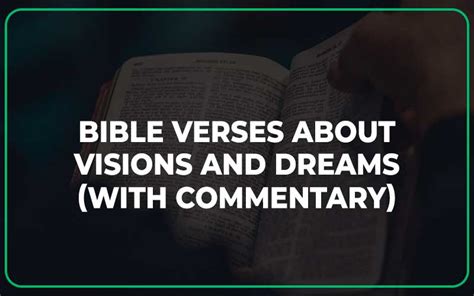 Bible Verses About Visions And Dreams Scripture Savvy